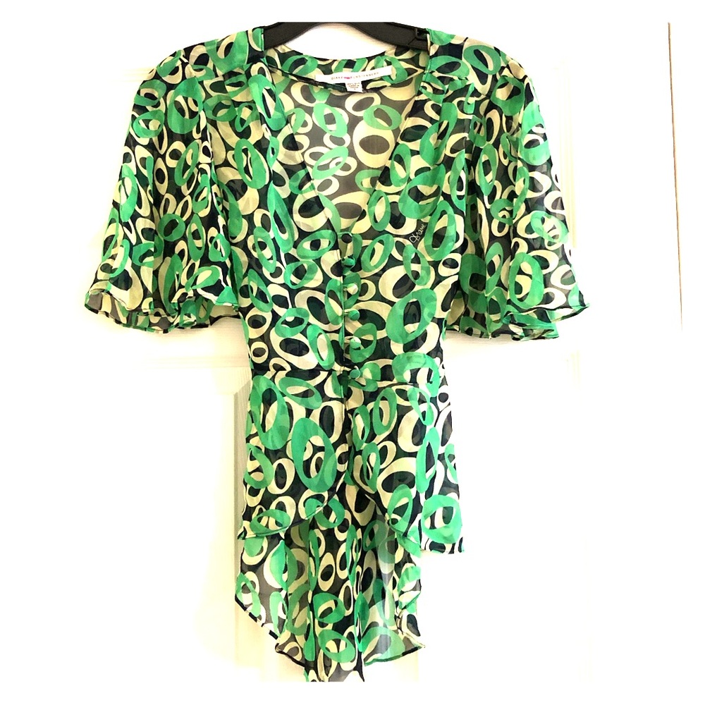 Diane Von Furstenburg Silk Chiffon Blouse